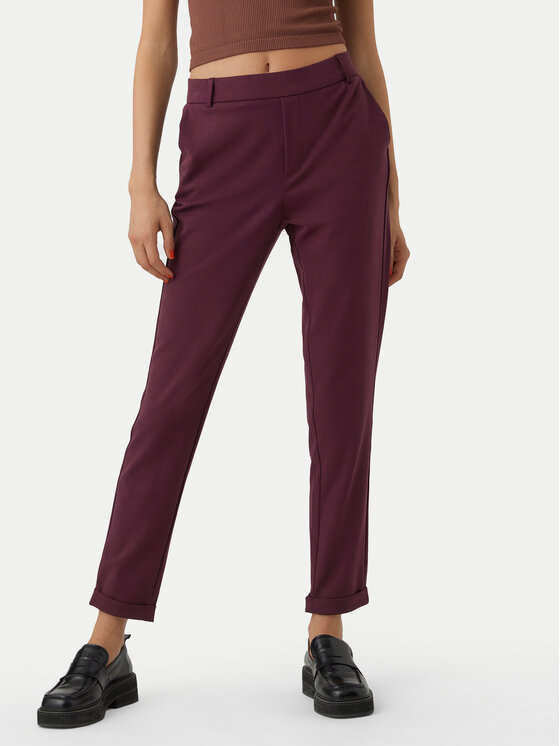 Vero Moda Chinosy Maya 10225280 Fioletowy Regular Fit miniaturka