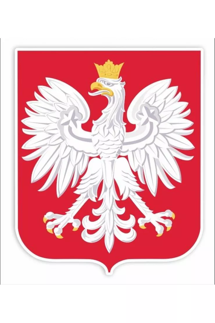 Dekoracje okienne dwustronne - Godło Polski A3