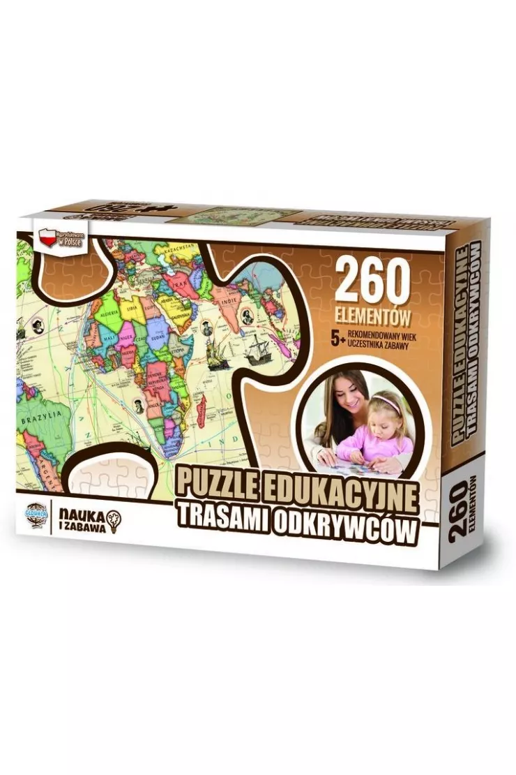 Puzzle edukacyjne 260 el. Trasami odkrywców