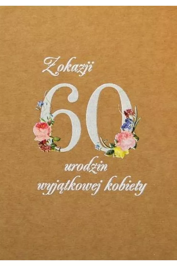 Kartka okolicznościowa eko Urodziny 60 TS52