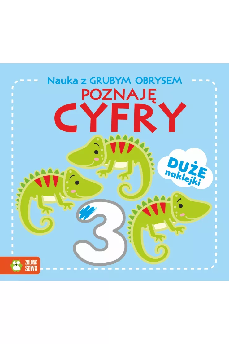 Poznaję cyfry. Nauka z grubym obrysem