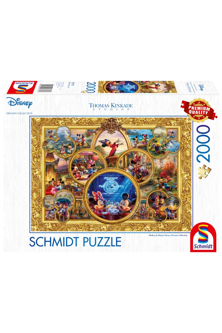 Puzzle 2000 el. Myszka Miki &amp; Minnie (Disney)