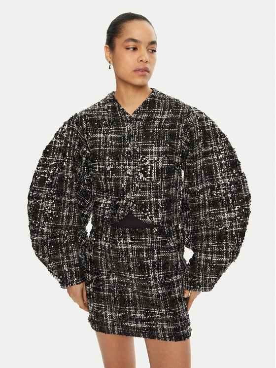 ROTATE Kurtka przejściowa 113908 Czarny Regular Fit