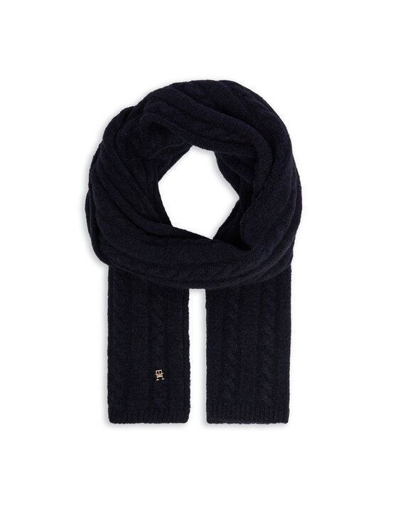 Tommy Hilfiger Szalik Timeless AW0AW16990 Granatowy