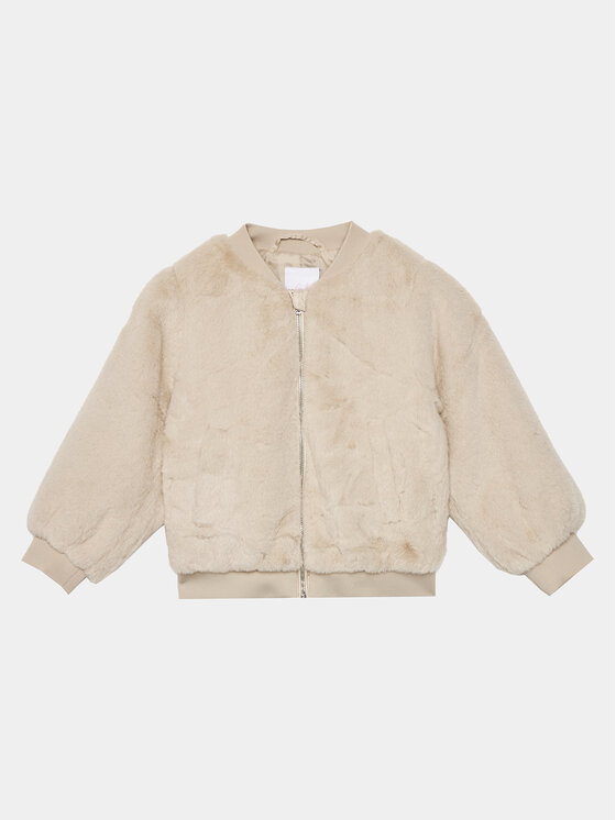 Vero Moda Girl Futro 10290875 Beżowy Regular Fit