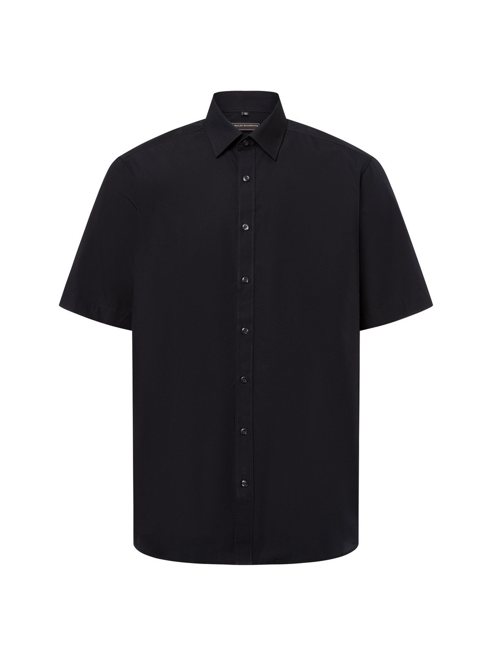 Finshley & Harding Męska koszula biznesowa - Easy Care Mężczyźni Modern Fit Bawełna czarny, 39
