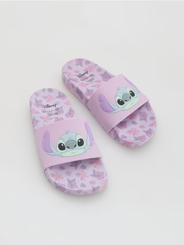 Reserved - Klapki Lilo i Stitch - lawendowy
