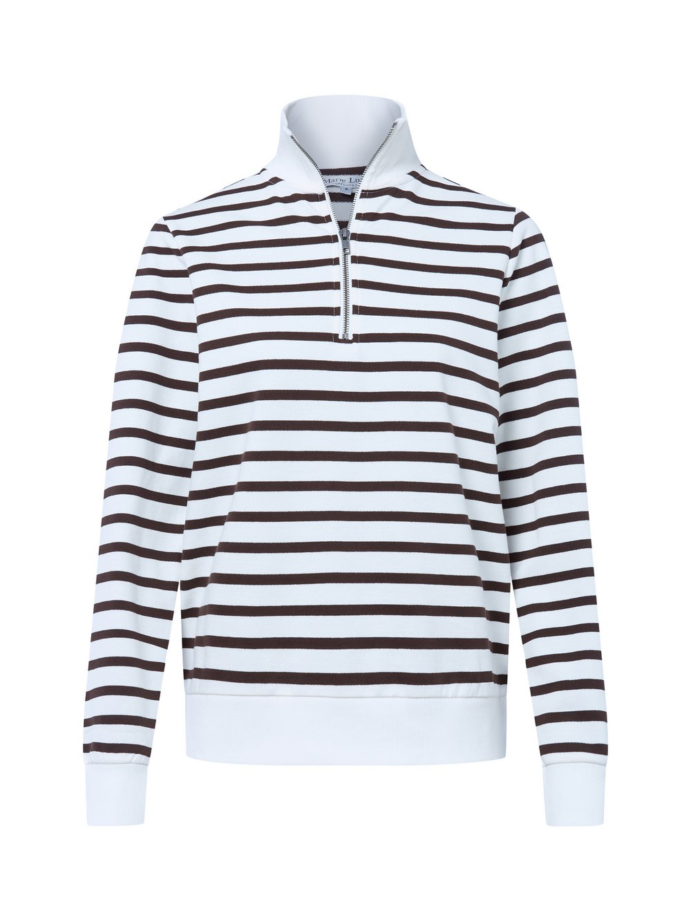 Marie Lund Damska bluza nierozpinana Kobiety brązowy|biały, XS