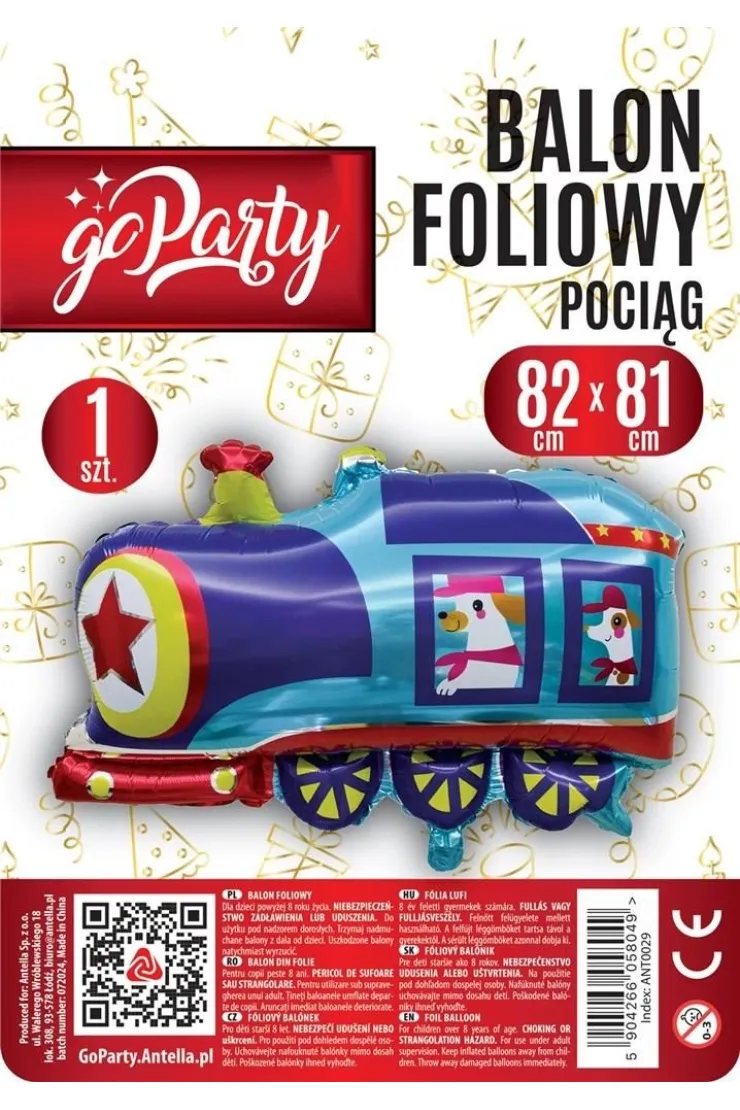 Balon foliowy Pociąg