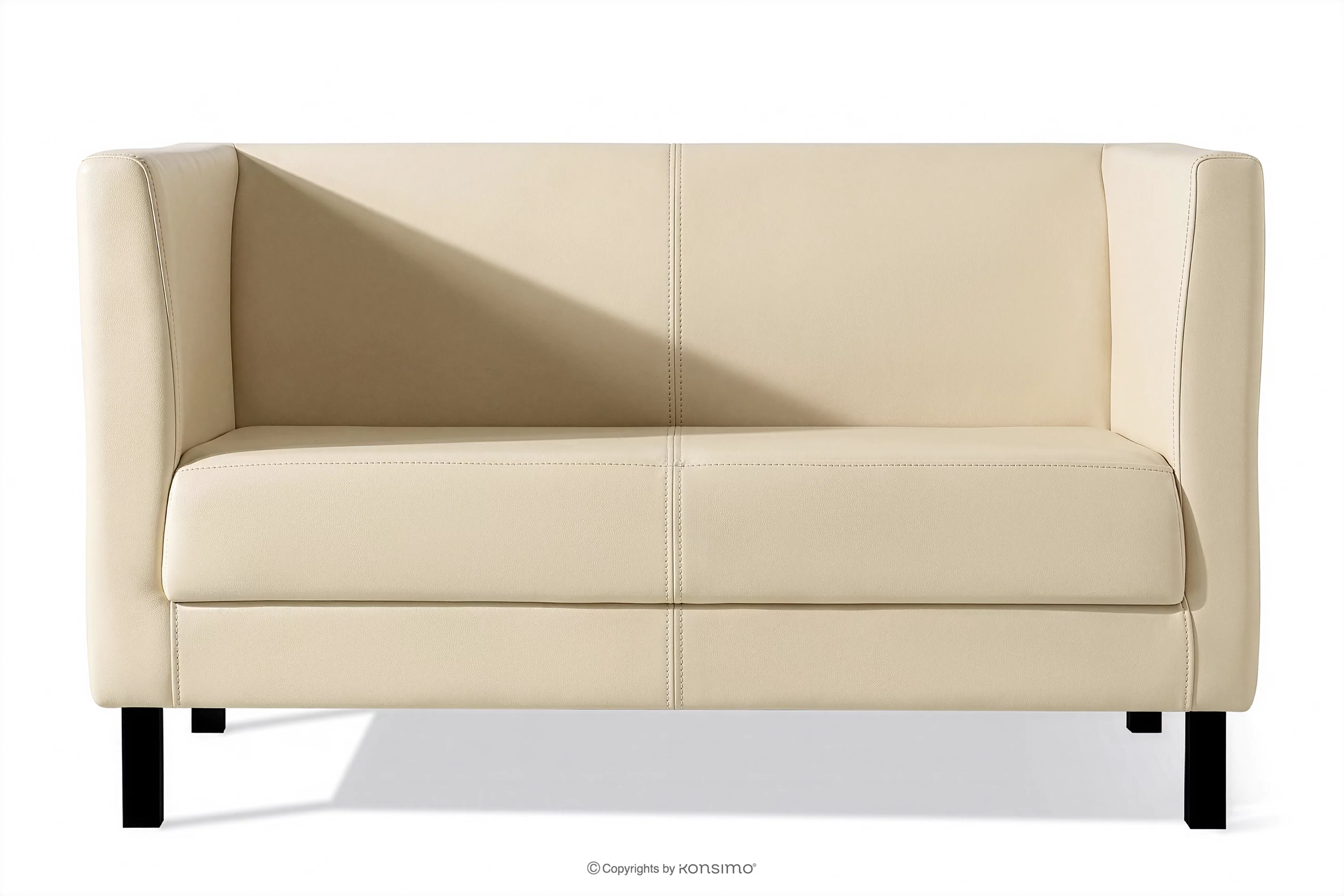 Sofa do poczekalni ekoskóra ecru ESPECTO miniaturka
