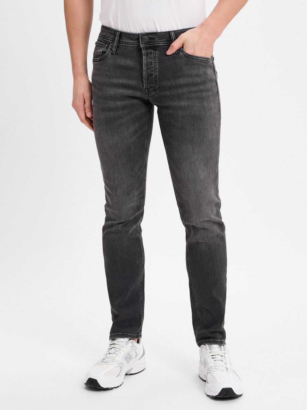 Jack & Jones Jeansy Mężczyźni Bawełna szary|czarny, 34-30
