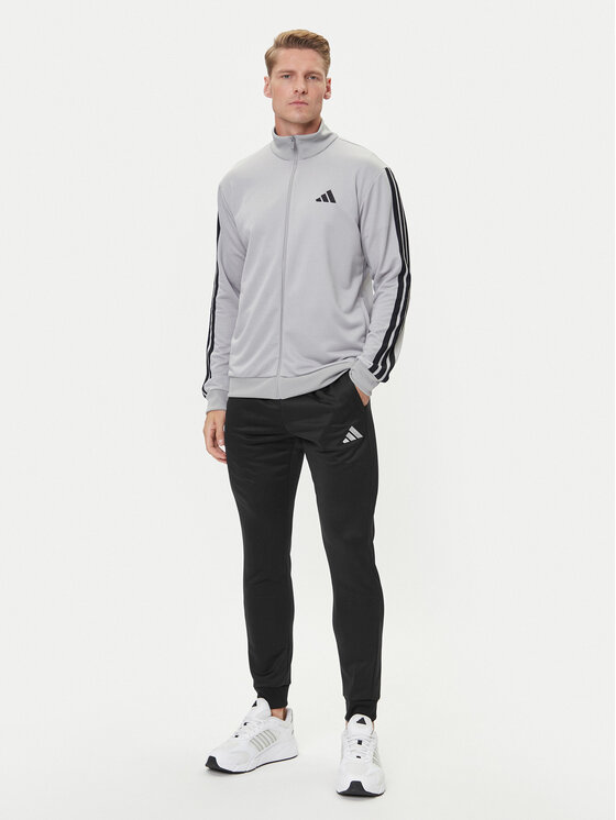 adidas Dres Basic 3-Stripes JI8876 Szary Regular Fit