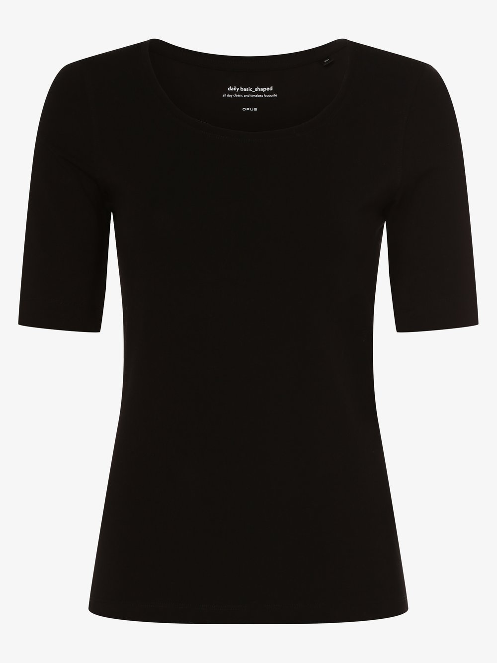 Opus T-shirt damski Kobiety Bawełna czarny, 44