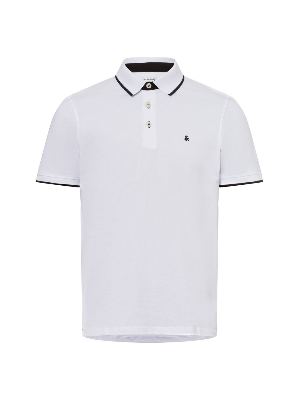 Jack & Jones Męska koszulka polo Mężczyźni Bawełna biały, XL