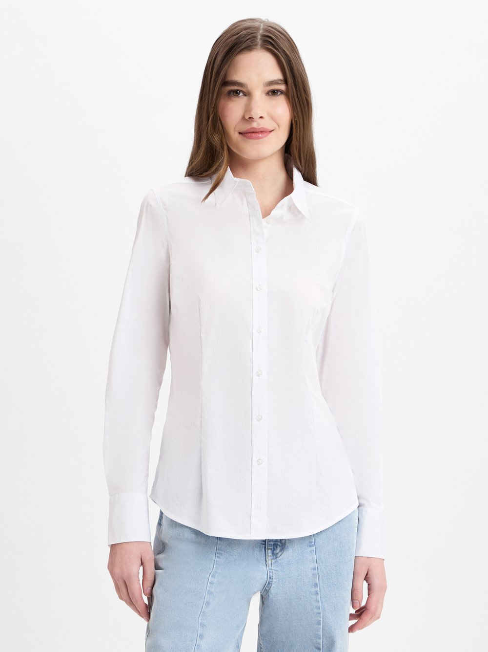 Marie Lund Bluzka damska Kobiety Bawełna biały, 36