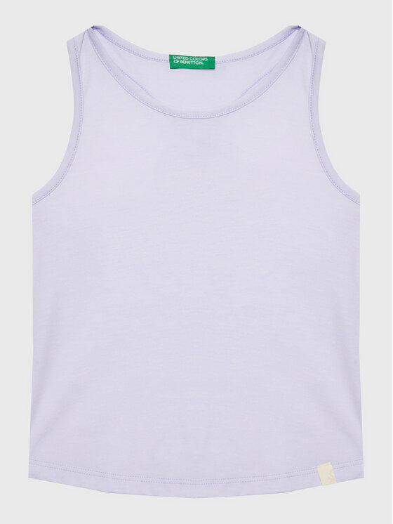United Colors Of Benetton Top 37YKGH00F Fioletowy Regular Fit