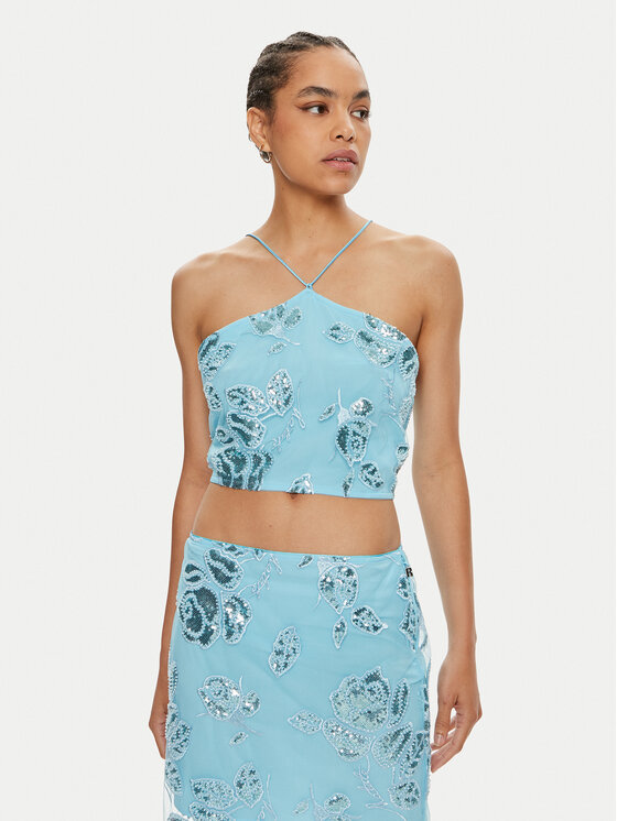 ROTATE Top Anki 1125712963 Niebieski Regular Fit