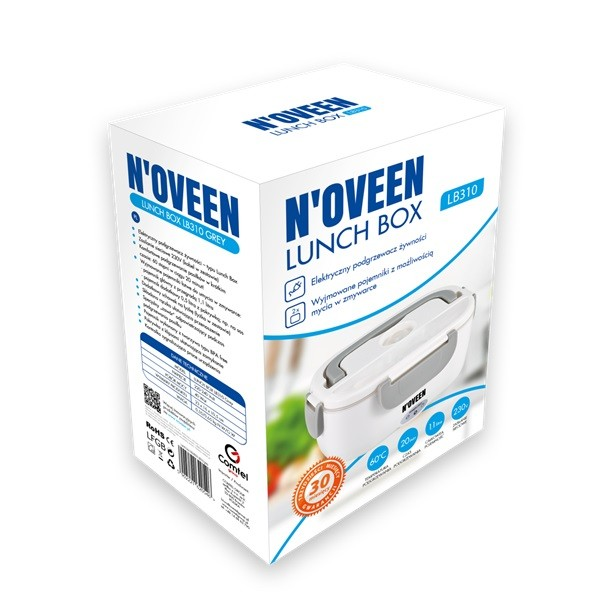 Elektryczny Pojemnik na żywność N'OVEEN Lunch Box LB310 Szary