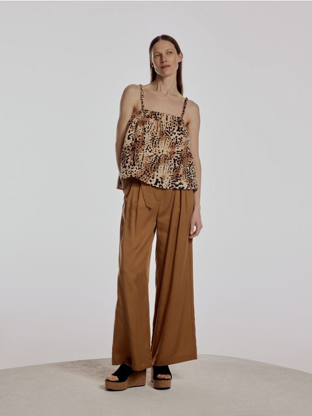 Reserved - Lniany top - wielobarwny