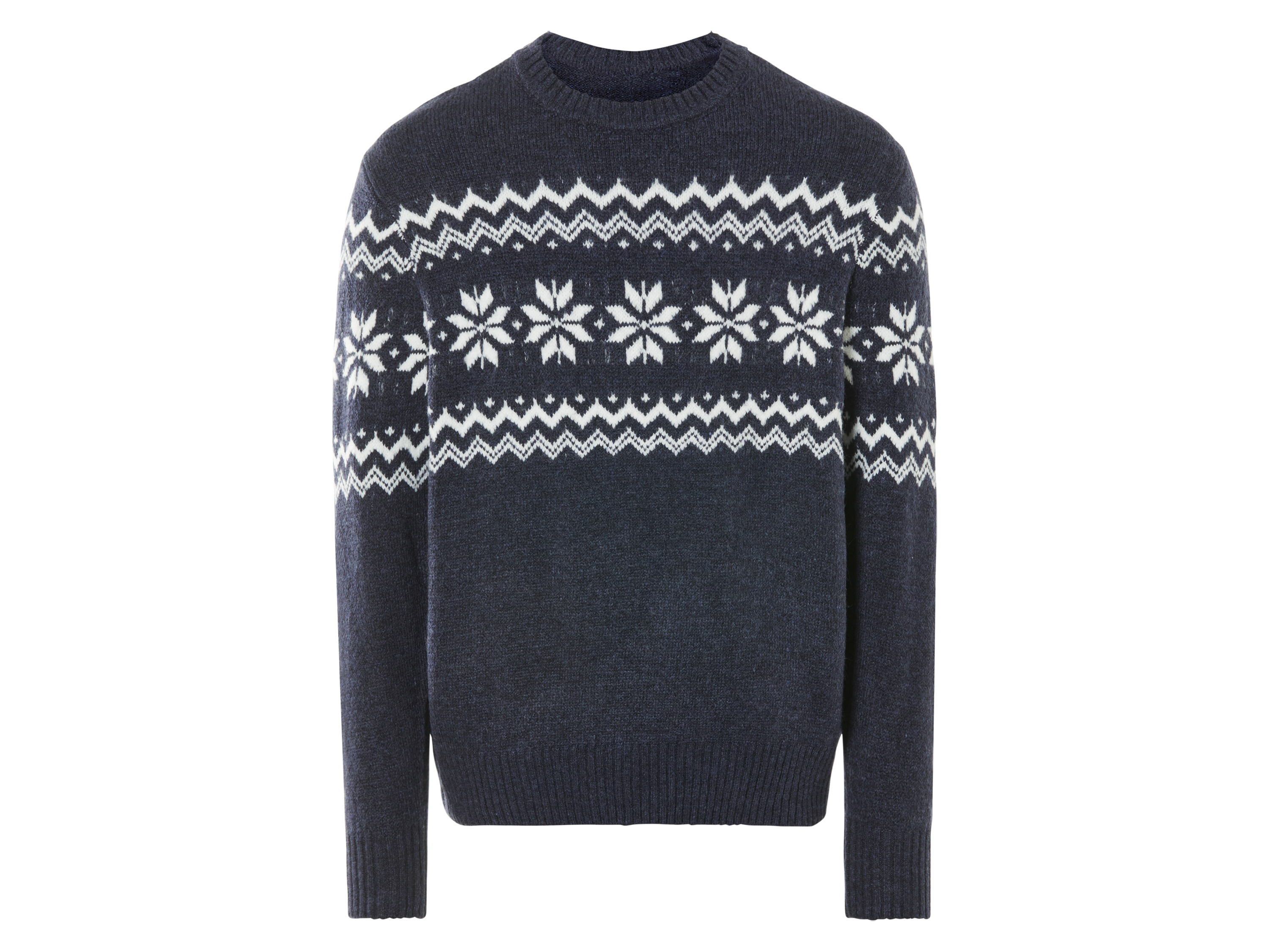 LIVERGY® Sweter dzianinowy męski (Granatowy/biały, XL(56/58))
