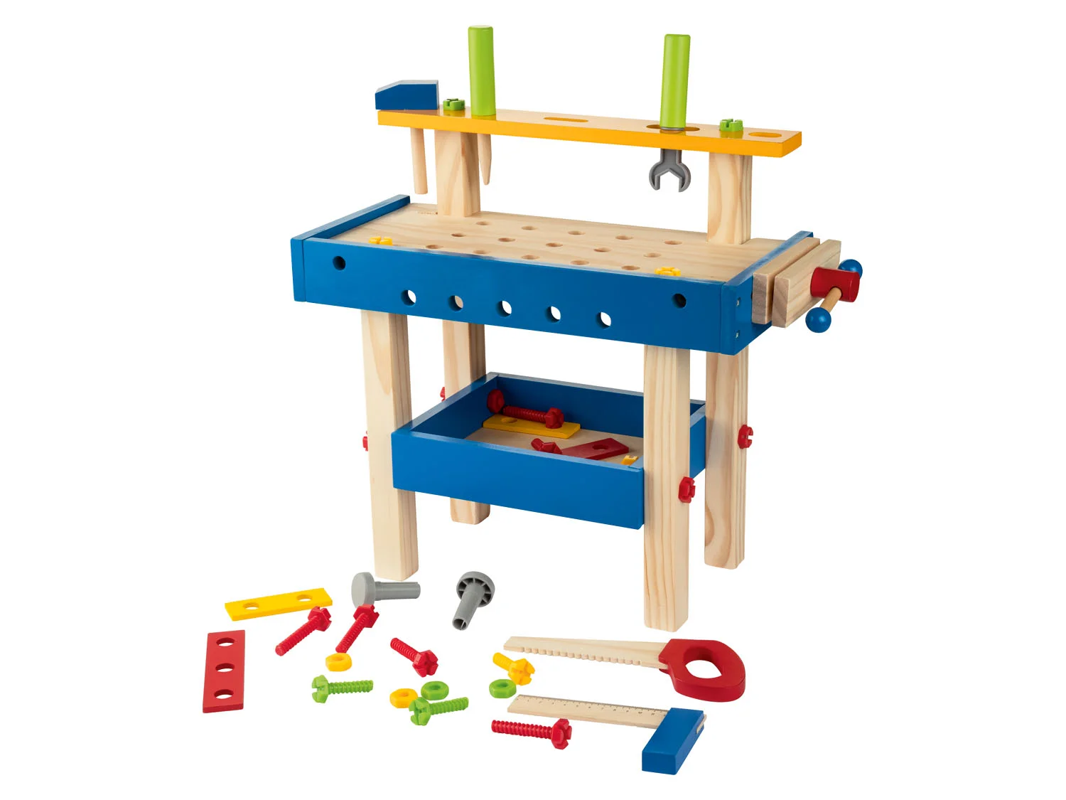 Playtive Drewniana toaletka/ Wózek na zakupy/ Mały majsterkowicz (Mały majsterkowicz)