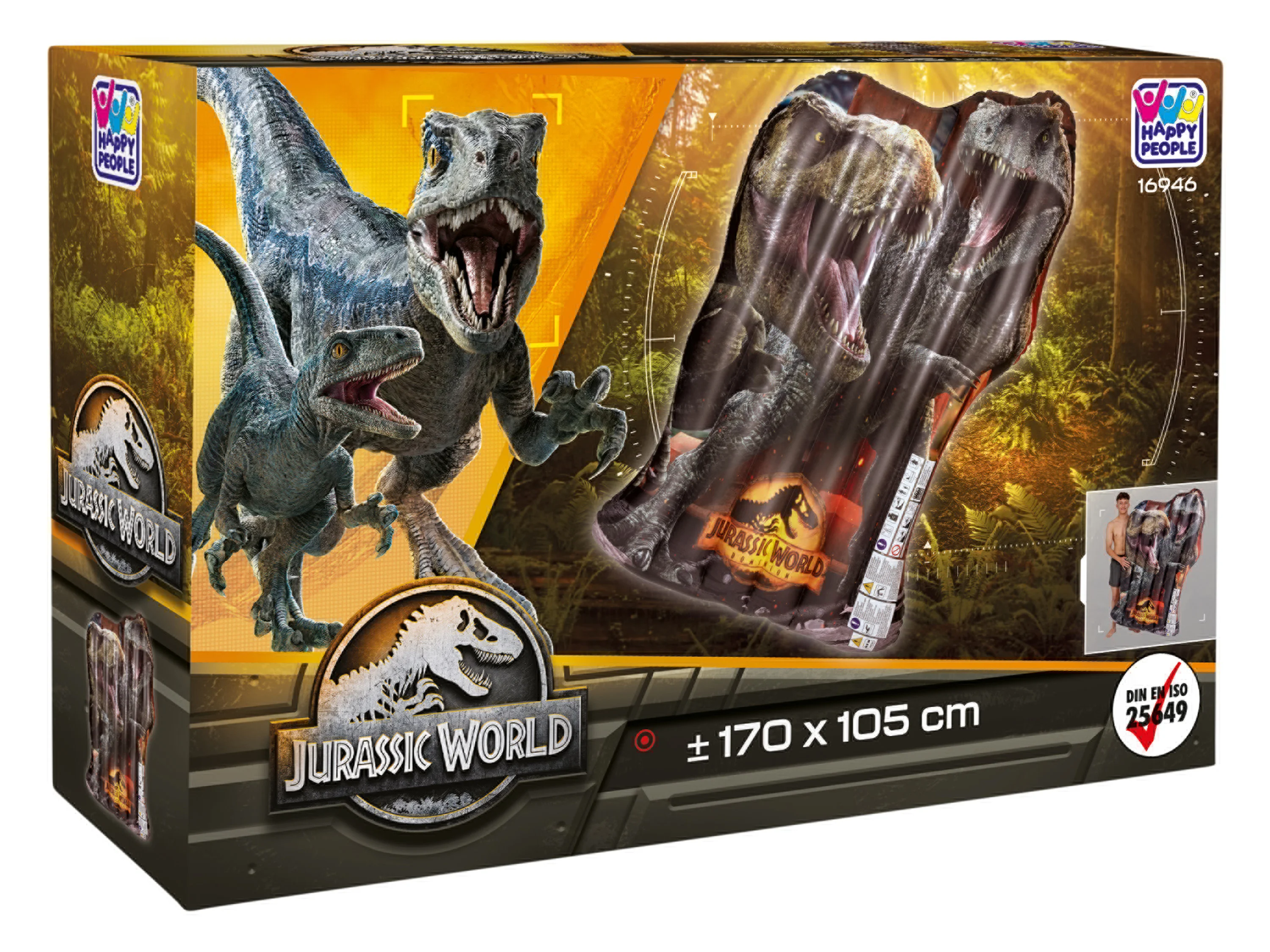 Jurassic World Materac dmuchany XXL Floater, 170 x 105 cm miniaturka