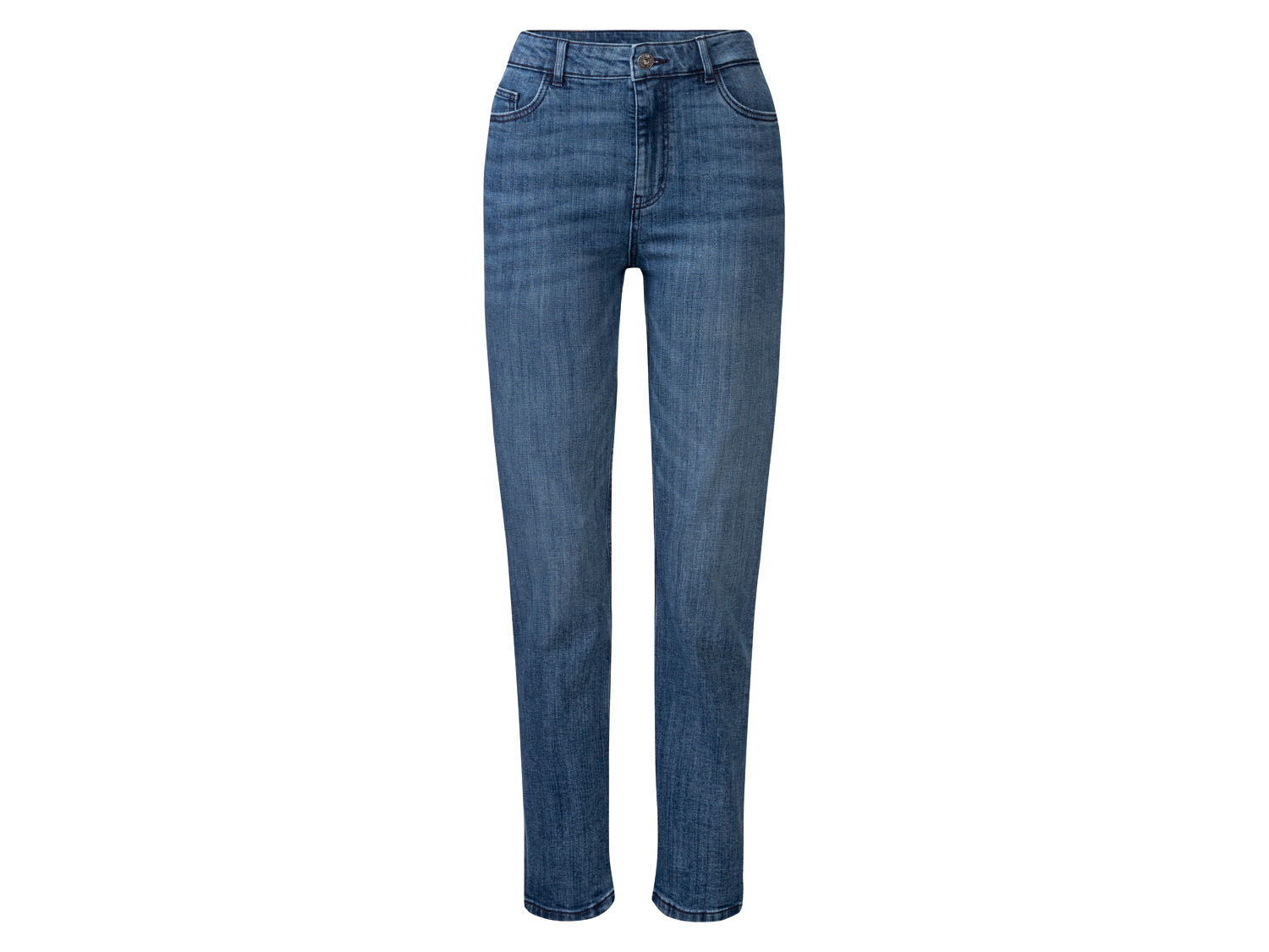 esmara® Jeansy damskie straight fit (Ciemnoniebieski, 38, wysoka sylwetka)