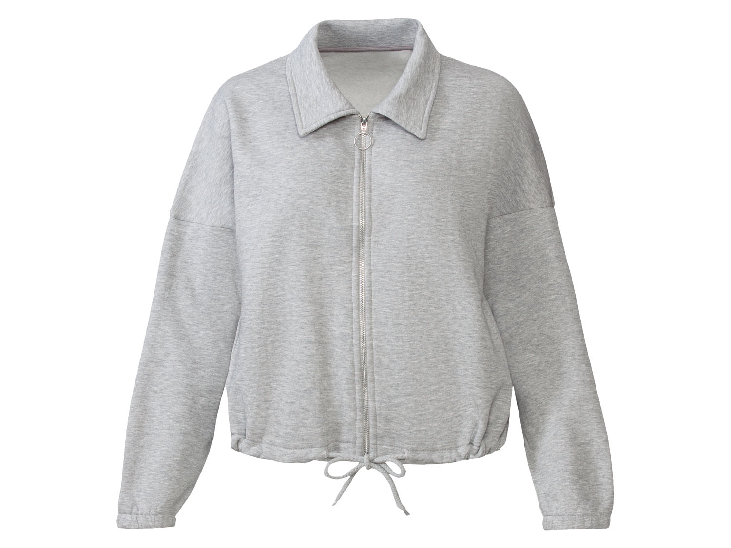 esmara® Bluza damska z wiązaniem u dołu (Szary, M (40/42))