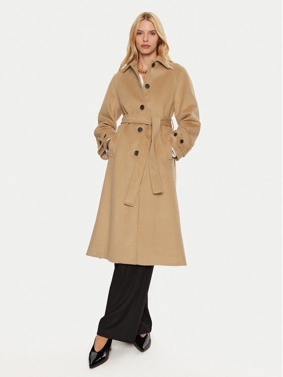 Artigli Płaszcz przejściowy ACCP000208 Beżowy Regular Fit