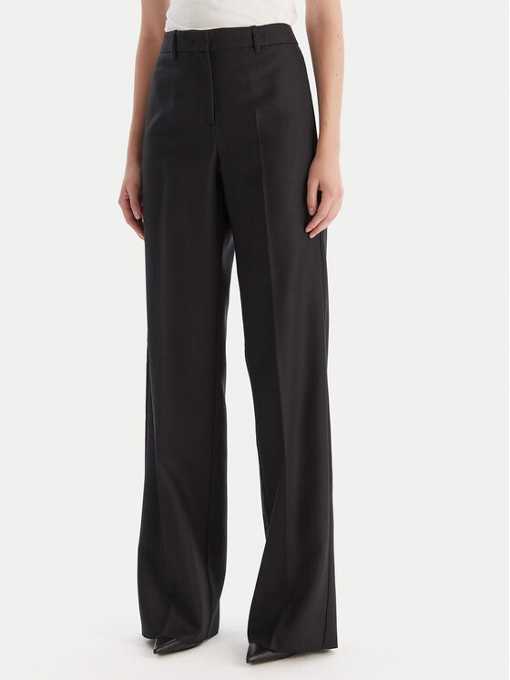 Marella Spodnie palazzo Renoir 2523136082 Czarny Wide Leg