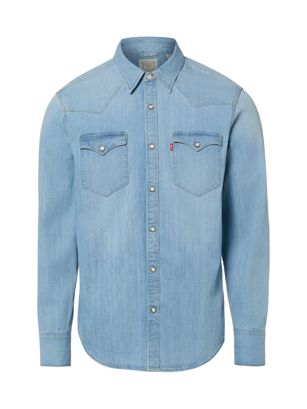 Levi's Męska koszula dżinsowa Mężczyźni Regular Fit Bawełna niebieski, XXL