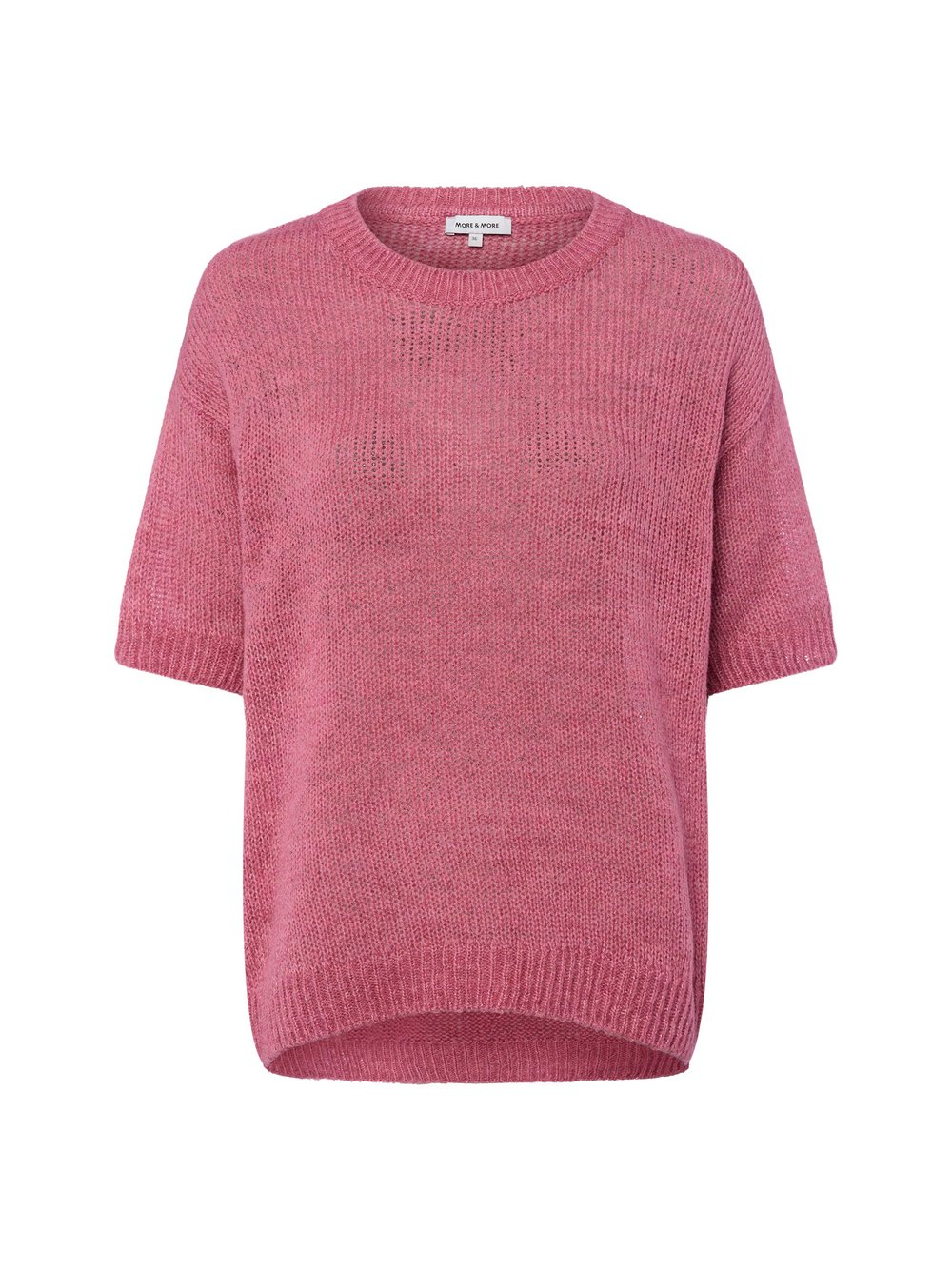 More & More Sweter damski z dzianiny Kobiety Wełna różowy, 44