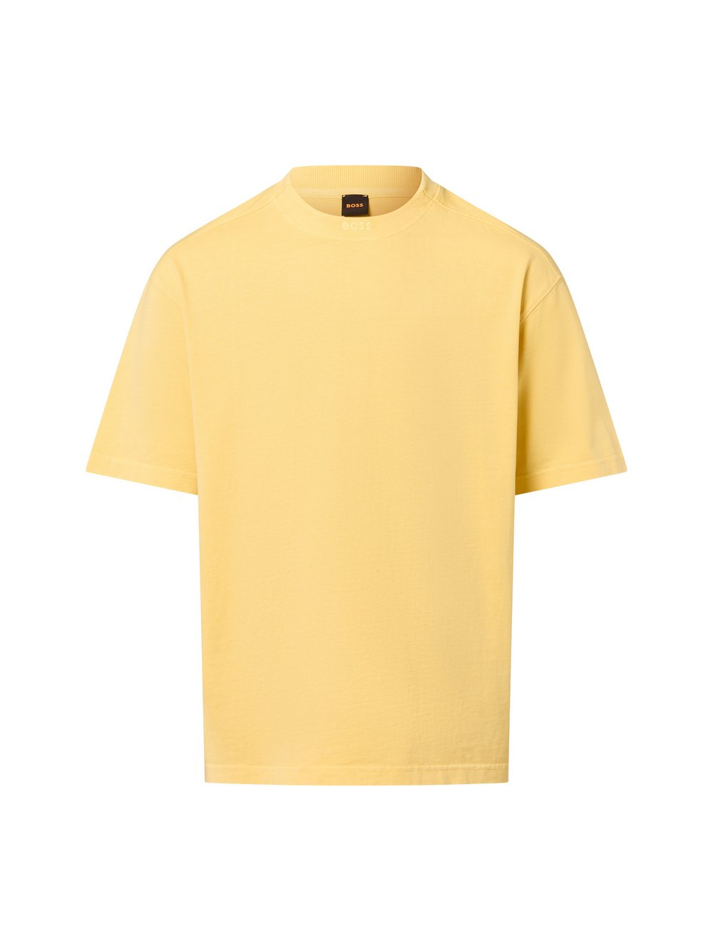 BOSS Orange Koszulka męska - Te_Dye Mężczyźni Bawełna żółty, M