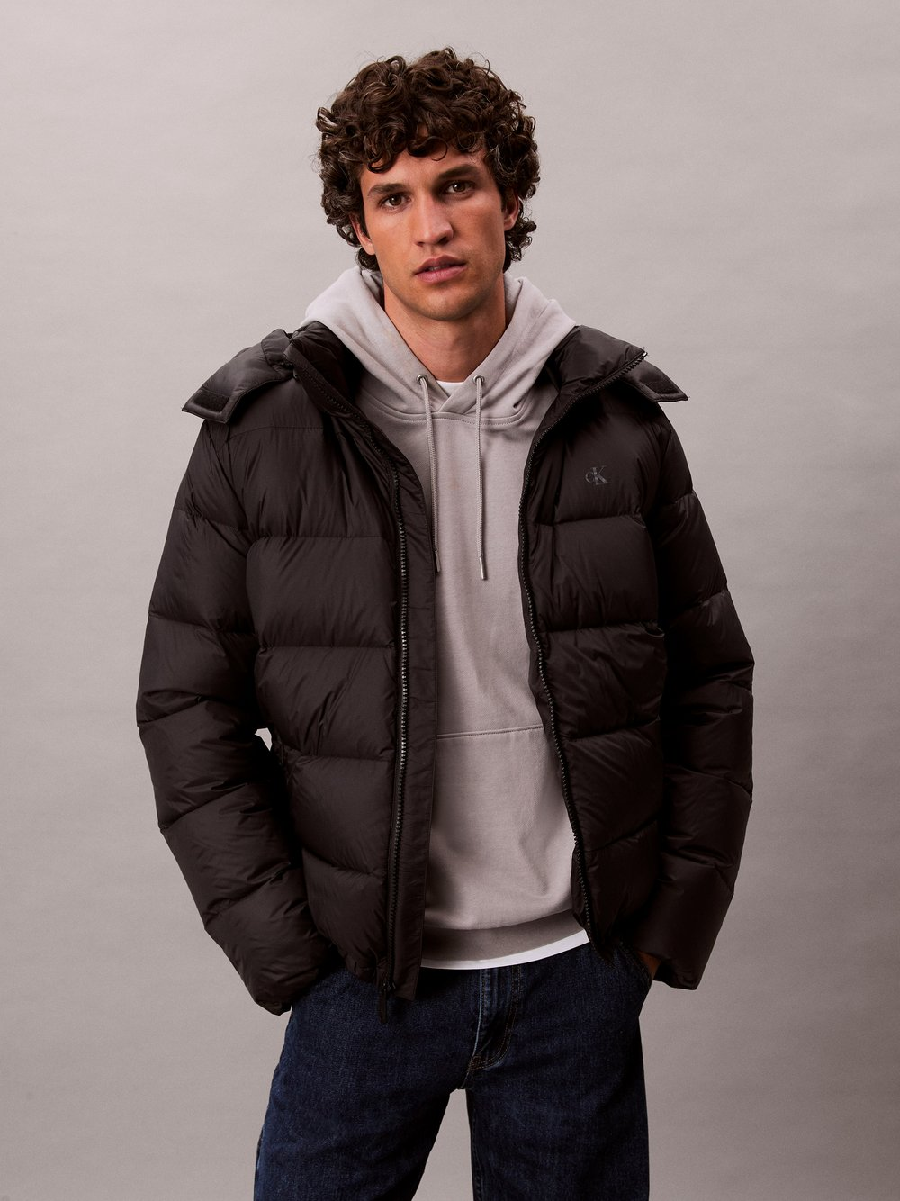 Calvin Klein Jeans Damska kurtka puchowa Kobiety Sztuczne włókno czarny, S
