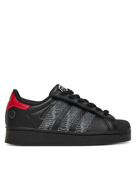adidas Sneakersy Superstar Led Lights Comfort Closure Elastic Lace Shoes IH6388 Czarny