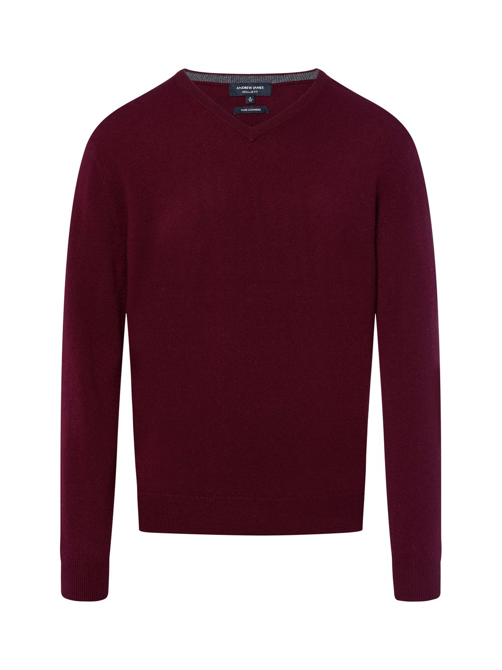 Andrew James Męski sweter z dzianiny Mężczyźni Kaszmir czerwony, XXXL