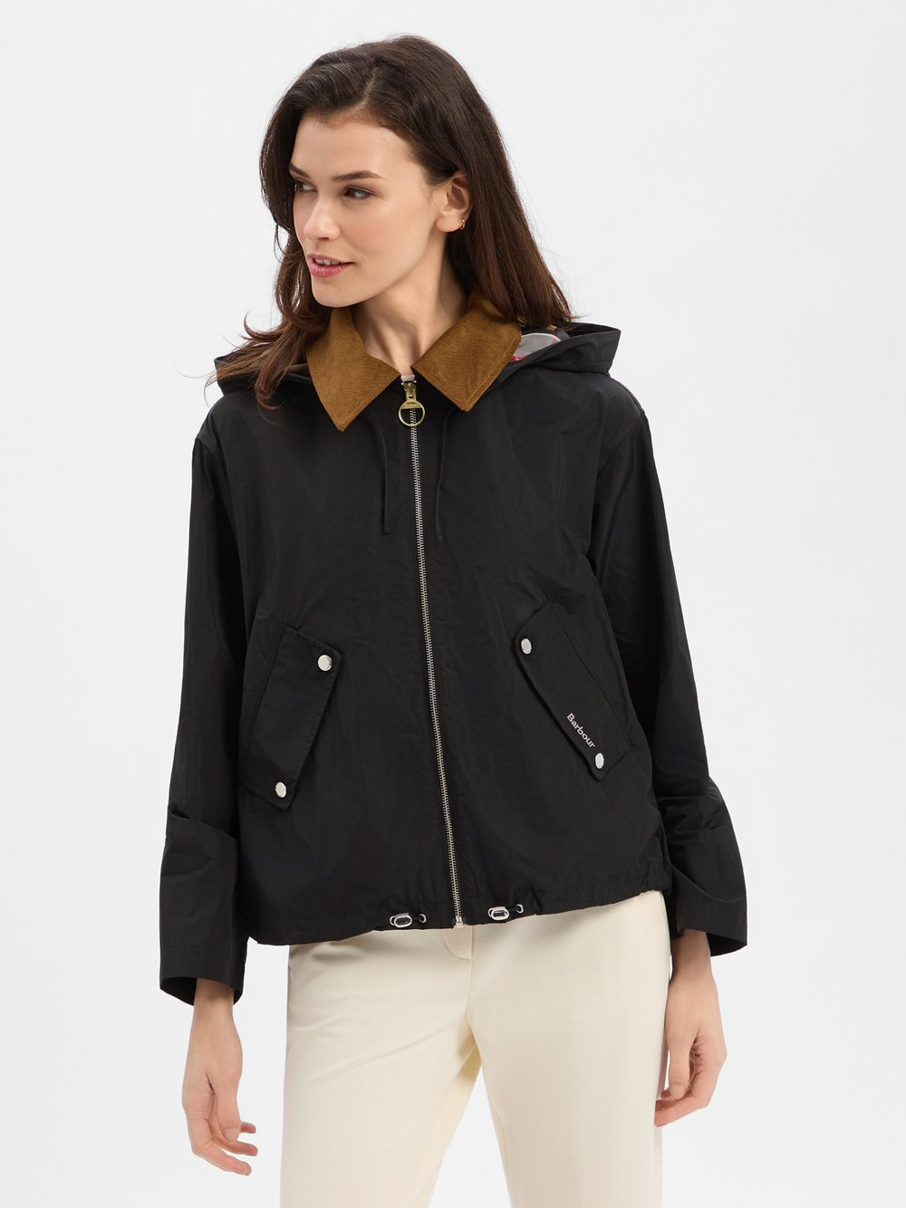 Barbour Damska kurtka przeciwdeszczowa - Weaver Kobiety czarny, 42