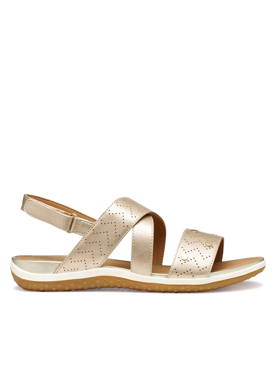 Geox Sandały Sandal Vega D65R6B 000NF C2012 Złoty