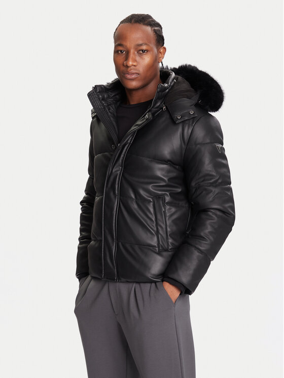 Guess Kurtka zimowa M5BL2F W1050 Czarny Regular Fit