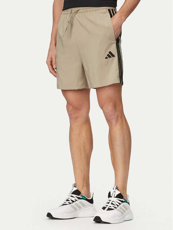 adidas Szorty sportowe Essentials 3-Stripes Chelsea KD4889 Zielony Regular Fit