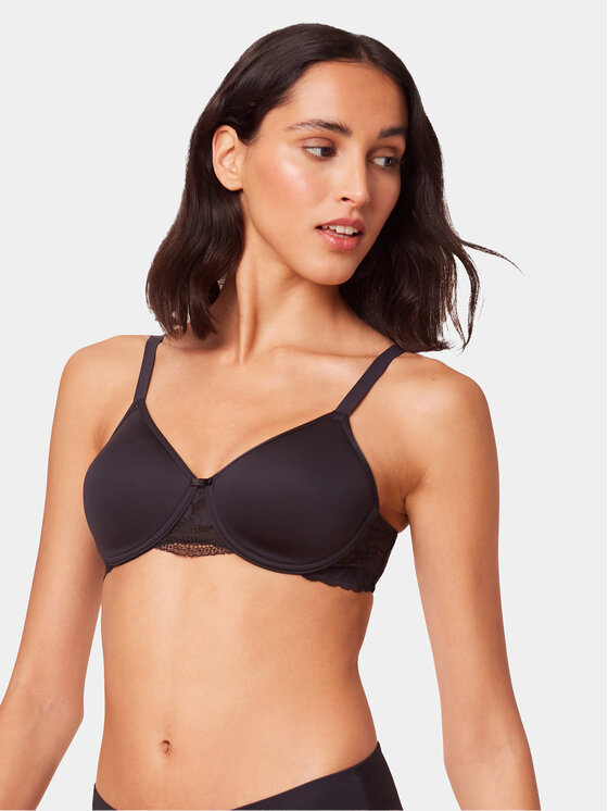 Triumph Biustonosz z fiszbiną Modern Lace 10215960 Czarny