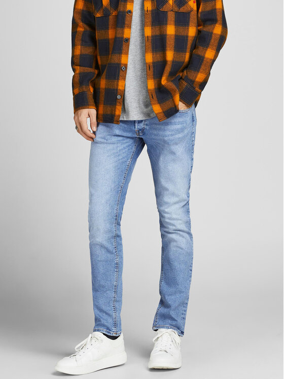 Jack & Jones Jeansy Glenn 12203510 Niebieski Slim Fit