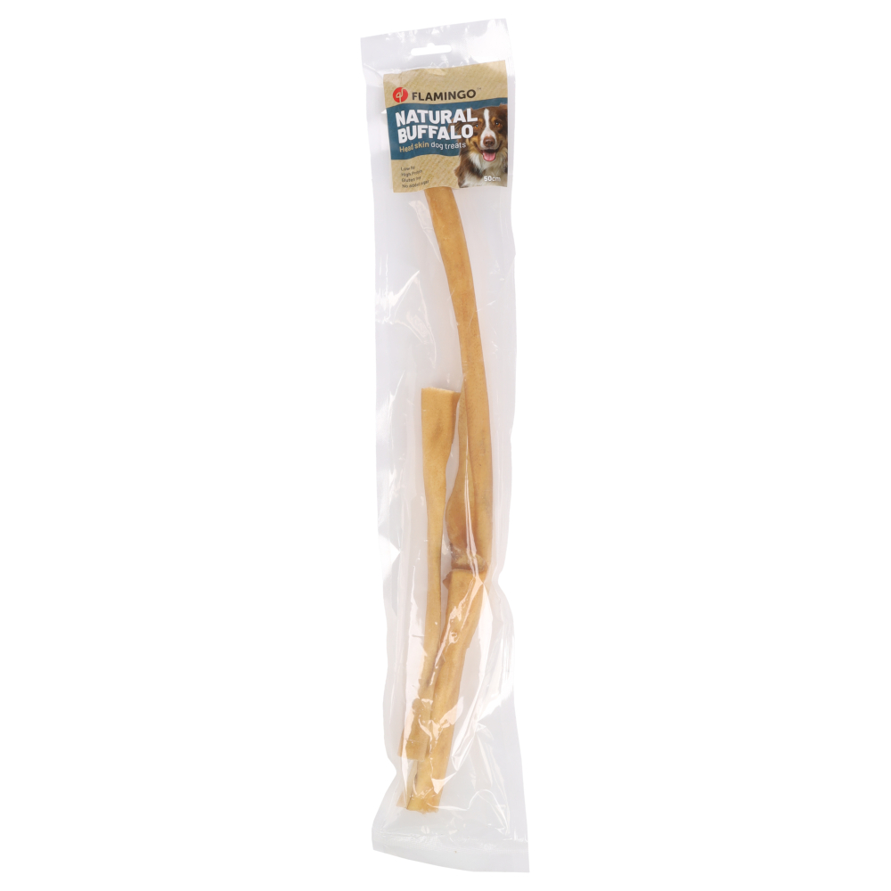 Flamingo Natural Buffalo, głowizna z bawolej skóry - 2 x 100 g (50 cm)