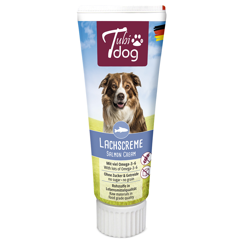Tubidog pasta w tubce o smaku łososia - 6 x 75 g