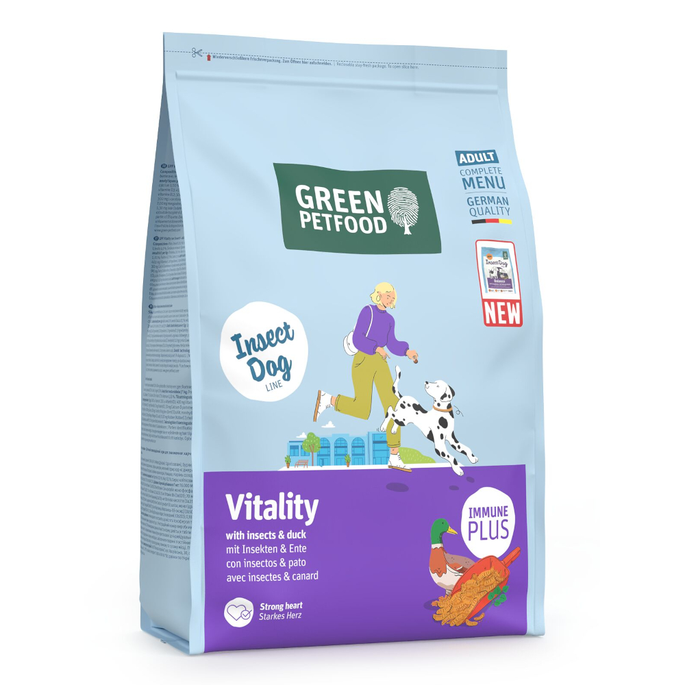 Green Petfood Vitality z owadami i kaczką - 3 kg