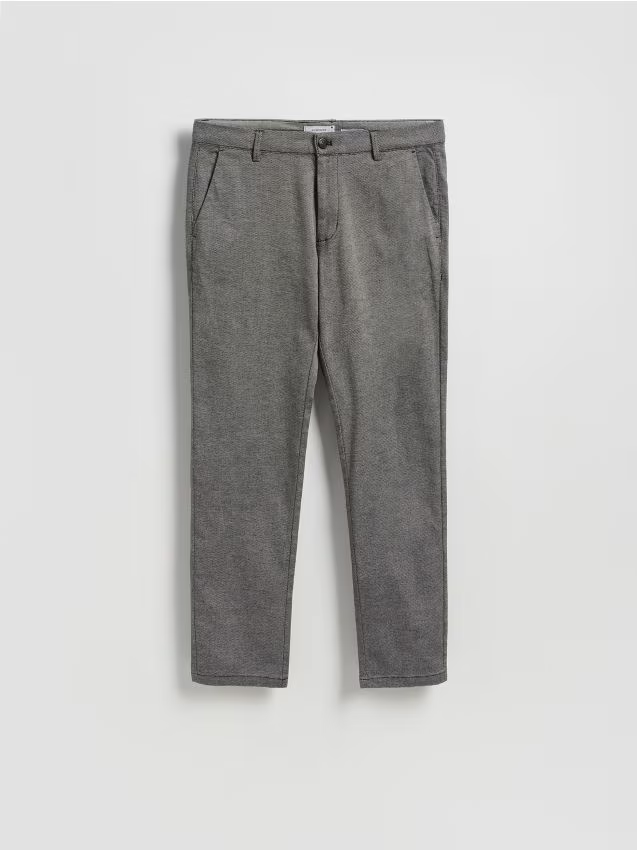Reserved - Spodnie chino slim fit - szary