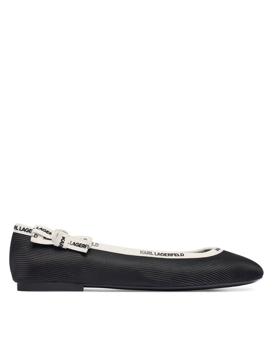 KARL LAGERFELD Baleriny Karo KL40129 Czarny