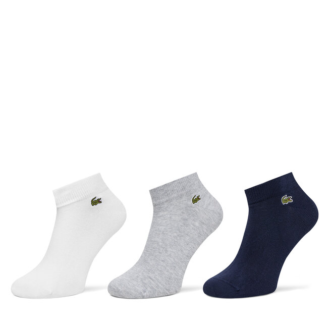 Zestaw 3 par niskich skarpet unisex Lacoste