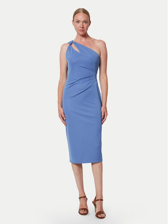 LAUREN RALPH LAUREN Sukienka koktajlowa 253903046004 Niebieski Slim Fit