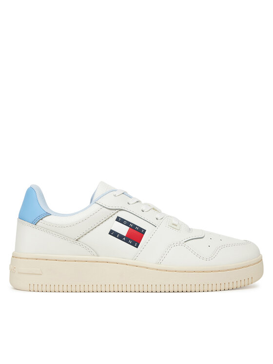 Tommy Jeans Sneakersy Tjw Retro Basket Ess EN0EN02505 Niebieski
